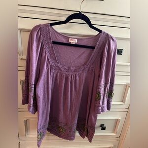 Lavender peasant top from mossimo